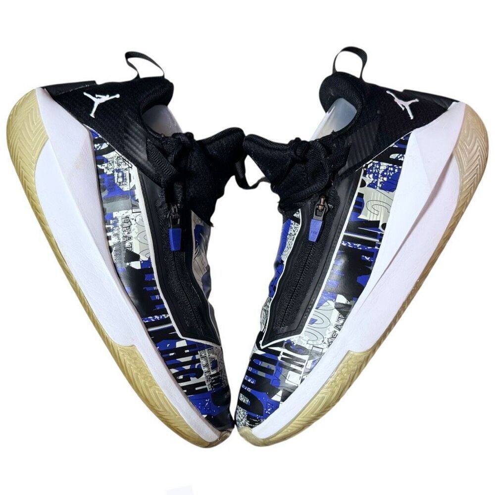 Air Jordan Jumpman Hustle 'Dark Concord' Basketball Shoes AQO397-500 Size 9.5 - Picture 9 of 16